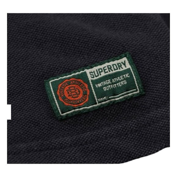 Superdry Vintage Athletic Polo Shirt Eclipse Navy Blue XL - Picture 7 of 14